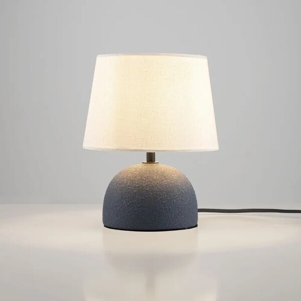 Nova Luce Bílo-modrá keramická stolní lampa Noma