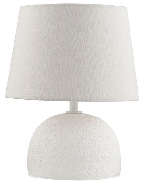 Nova Luce Bílá keramická stolní lampa Noma