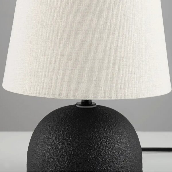 Nova Luce Bílo-černá keramická stolní lampa Noma
