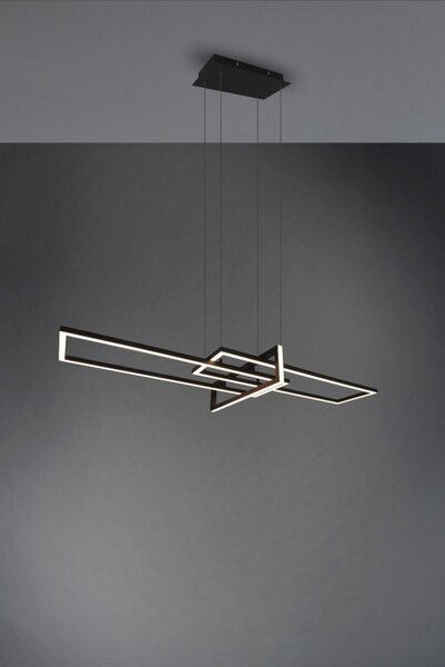TRIO 320310332 SALINAS závěsné svítidlo LED 34W/4200lm 3000K černá matná, switchdimmer