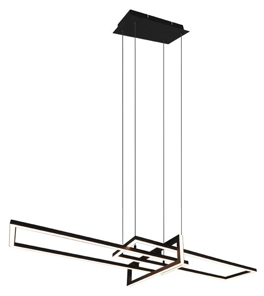 TRIO 320310332 SALINAS závěsné svítidlo LED 34W/4200lm 3000K černá matná, switchdimmer