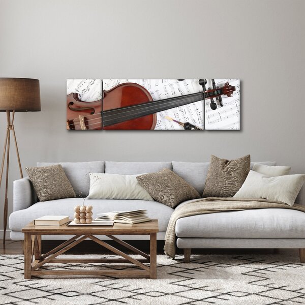 Obraz - Hudební nástroje (170x50 cm)