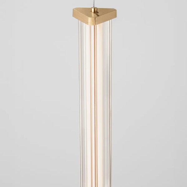 Nova Luce Zlaté závěsné LED světlo Pheme 25 cm