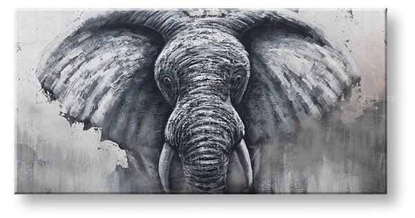 Malovaný nástěnný obraz SLON 1 díl CFA13AN0025SET-E1 - 140x70 cm