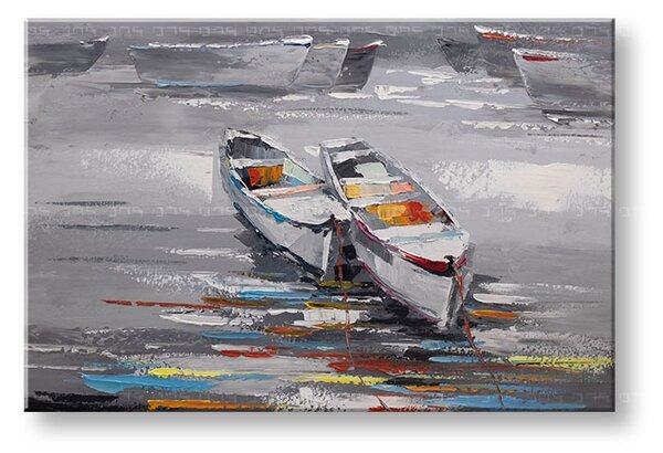 Malovaný nástěnný obraz LODĚ 1 díl 90x60 cm CFAZH5057E1