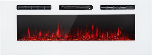 Klarstein Elektrický krb, elektrické ohívae do obýváku a interiéru, elektrický krb s LED plameny, krb na dálkové ovládání, ventilátorový ohíva s asovaem, nastavitelný termostat, ohíva 1800 W