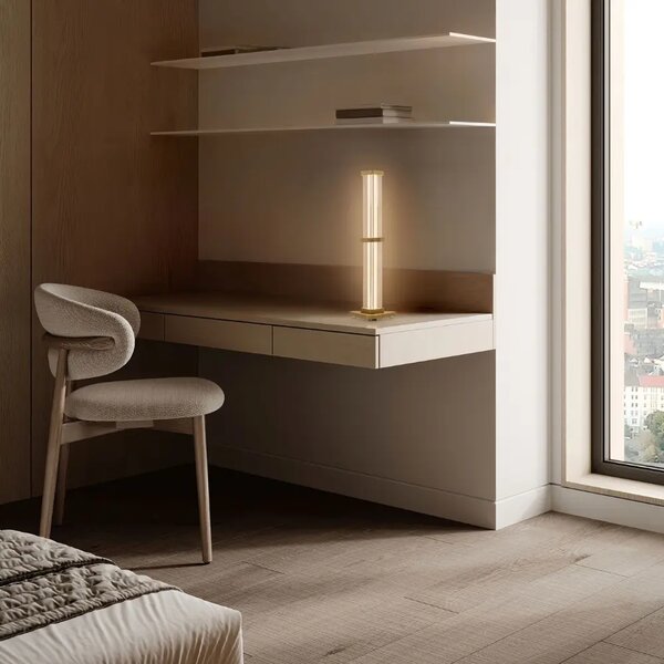 Nova Luce Zlatá stolní LED lampa Pheme