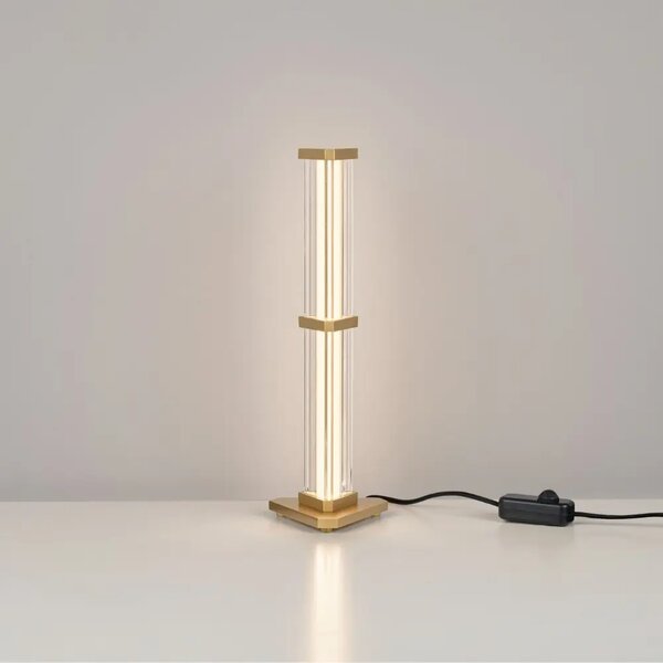 Nova Luce Zlatá stolní LED lampa Pheme