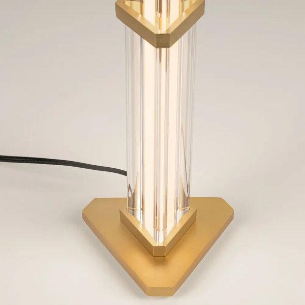 Nova Luce Zlatá stolní LED lampa Pheme