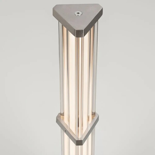Nova Luce Stříbrná stolní LED lampa Pheme