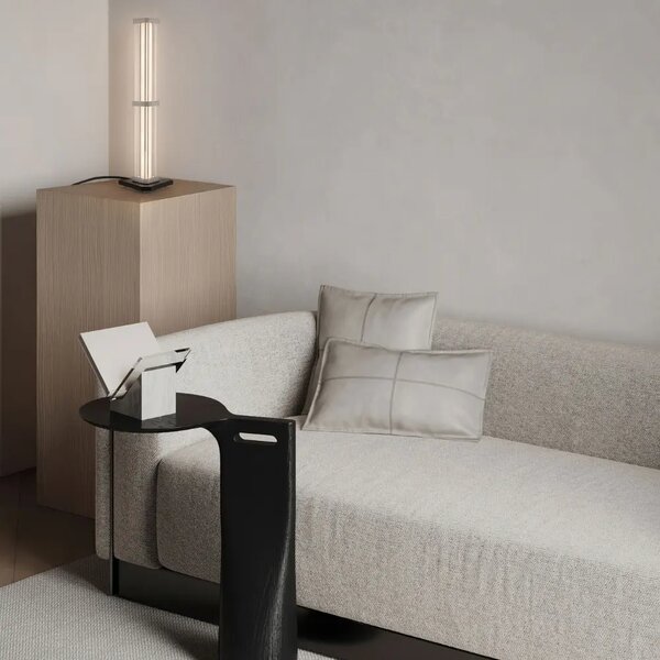 Nova Luce Stříbrná stolní LED lampa Pheme