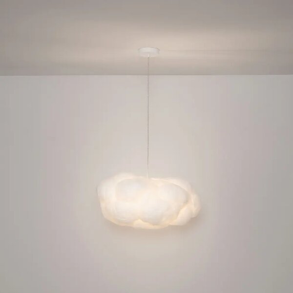 Nova Luce Bílé závěsné světlo Cloud 60 cm