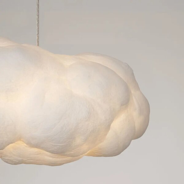 Nova Luce Bílé závěsné světlo Cloud 60 cm