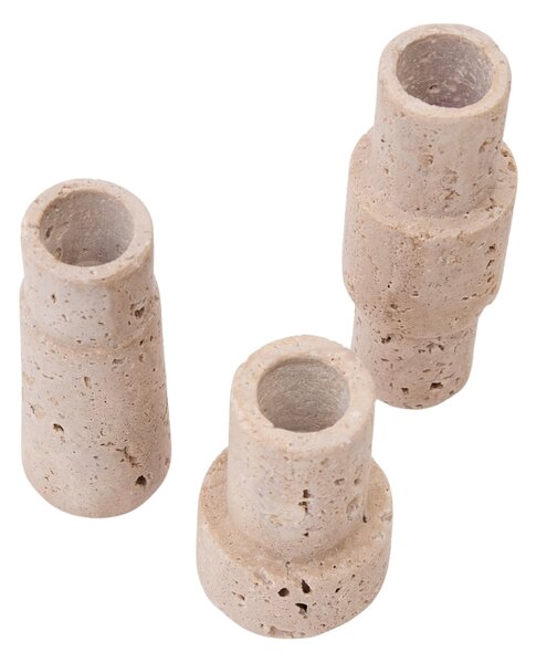 -30 % Dny Marianne - Kave Home Set tří kamenných svícnů Majid