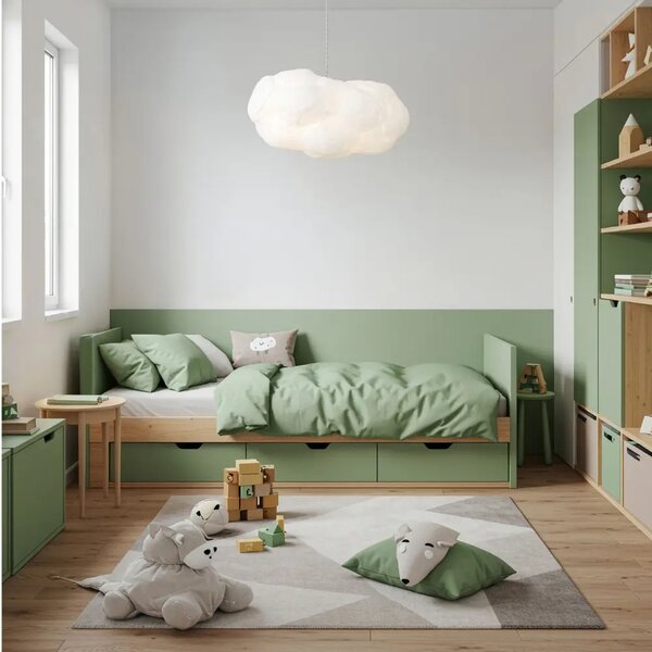 Nova Luce Bílé závěsné světlo Cloud 50 cm