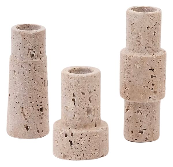 -30 % Dny Marianne - Kave Home Set tří kamenných svícnů Majid