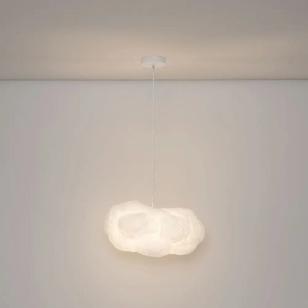 Nova Luce Bílé závěsné světlo Cloud 50 cm