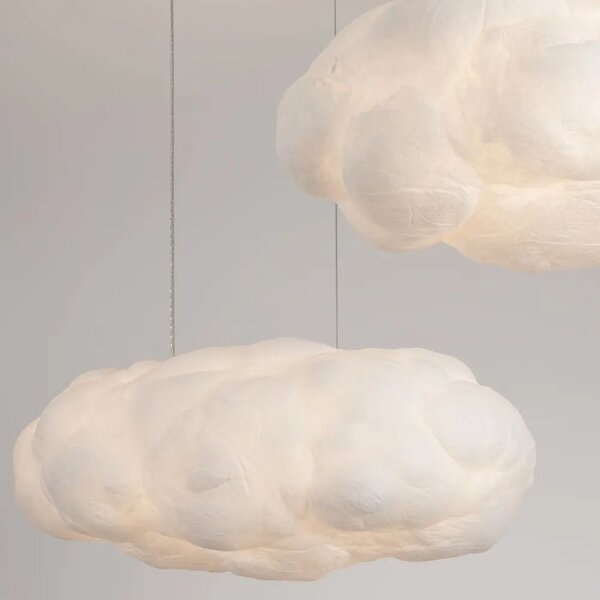 Nova Luce Bílé závěsné světlo Cloud 60 cm