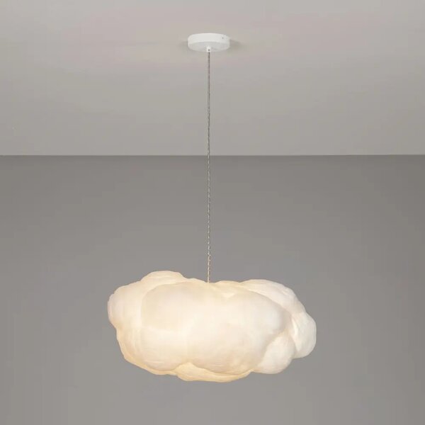 Nova Luce Bílé závěsné světlo Cloud 60 cm