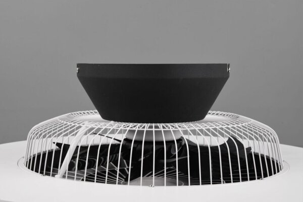 TRIO R62672132 HALMSTAD stropní svítidlo s ventilátorem LED D593mm 40W/3000lm 3000-6500K matná černá, stmívatelné, dálkový ovladač