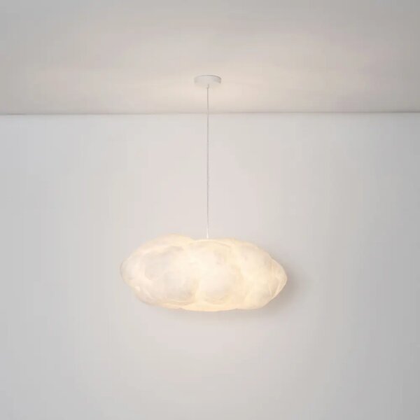 Nova Luce Bílé závěsné světlo Cloud 80 cm