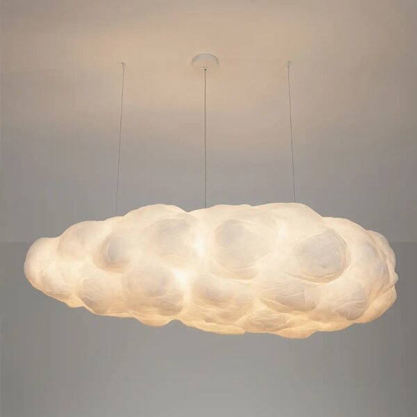 Nova Luce Bílé závěsné světlo Cloud 150 cm