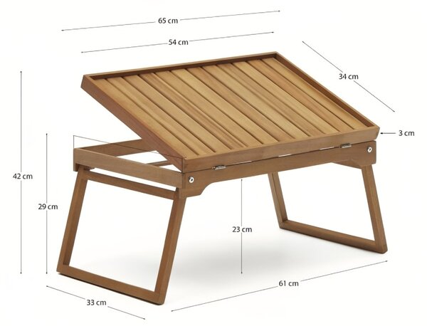 Kave Home Dřevěný servírovací podnos Mani