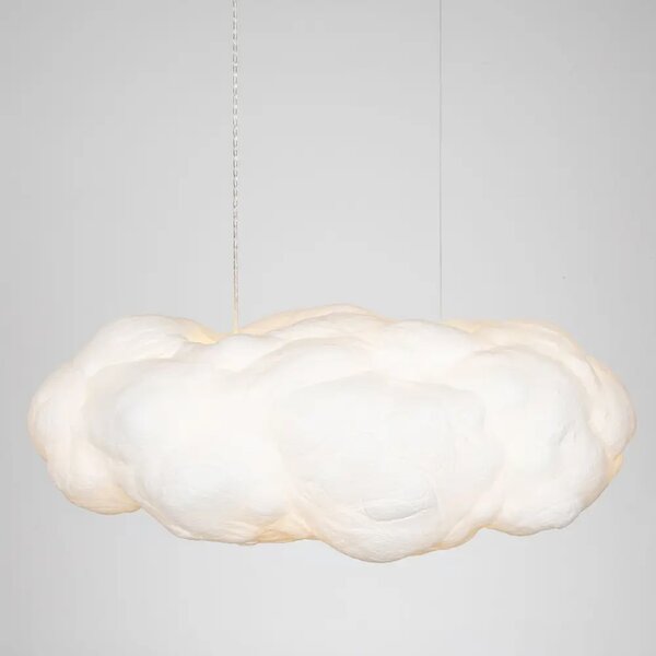 Nova Luce Bílé závěsné světlo Cloud 100 cm