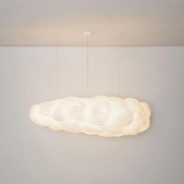 Nova Luce Bílé závěsné světlo Cloud 150 cm