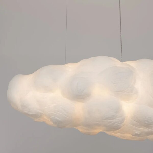 Nova Luce Bílé závěsné světlo Cloud 150 cm