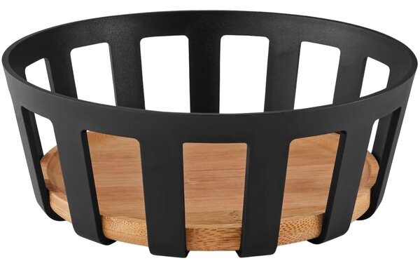 Eva Solo Černý bambusový košík na pečivo Nordic Kitchen 25 cm