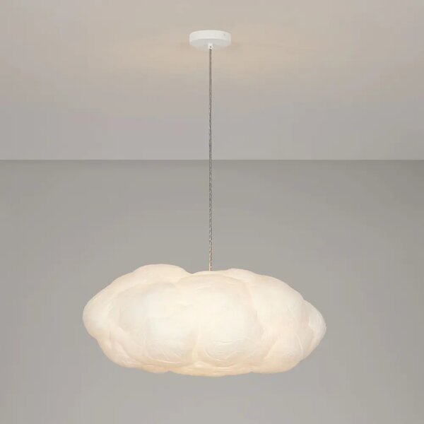 Nova Luce Bílé závěsné světlo Cloud 80 cm