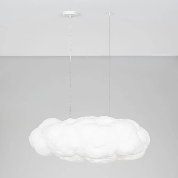 Nova Luce Bílé závěsné světlo Cloud 100 cm