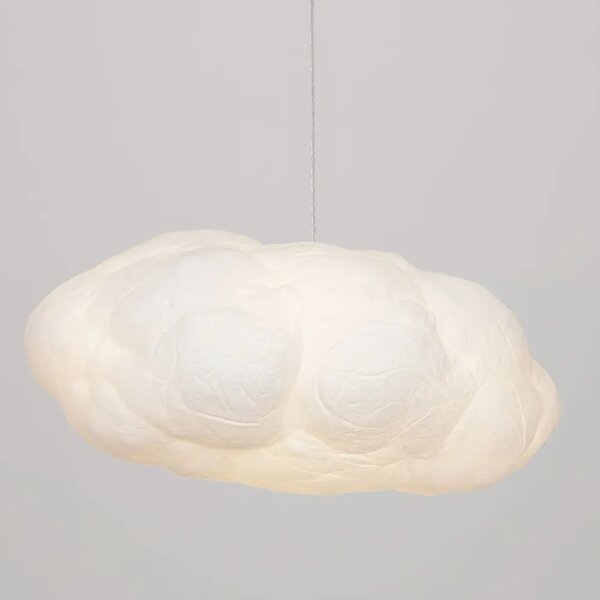 Nova Luce Bílé závěsné světlo Cloud 80 cm