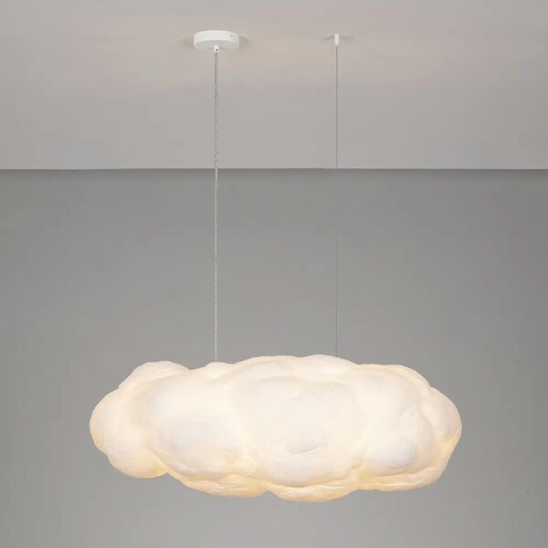 Nova Luce Bílé závěsné světlo Cloud 100 cm