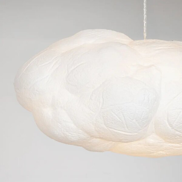 Nova Luce Bílé závěsné světlo Cloud 80 cm