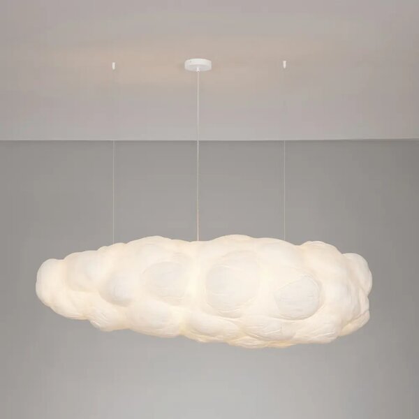 Nova Luce Bílé závěsné světlo Cloud 150 cm
