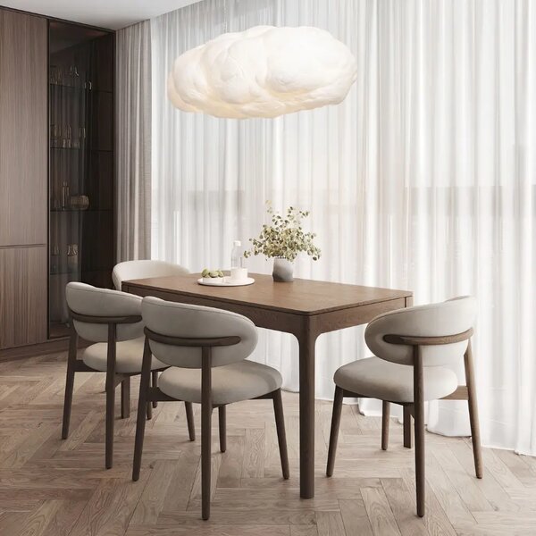 Nova Luce Bílé závěsné světlo Cloud 100 cm