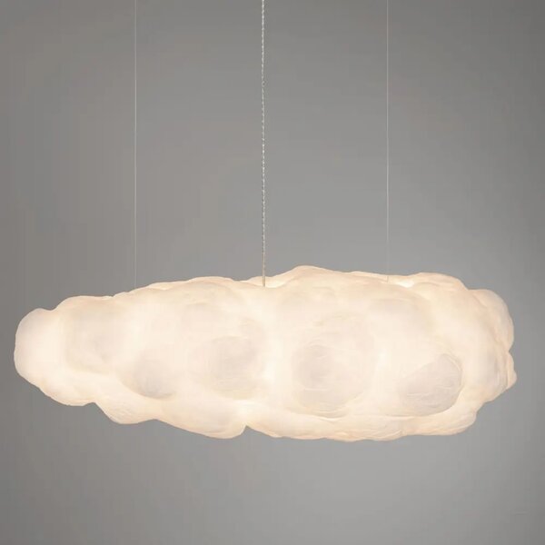 Nova Luce Bílé závěsné světlo Cloud 150 cm