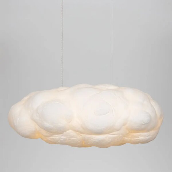 Nova Luce Bílé závěsné světlo Cloud 100 cm