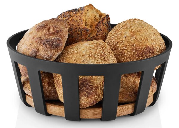 Eva Solo Černý bambusový košík na pečivo Nordic Kitchen 25 cm