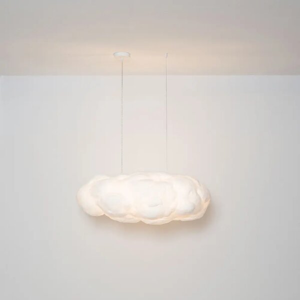 Nova Luce Bílé závěsné světlo Cloud 100 cm