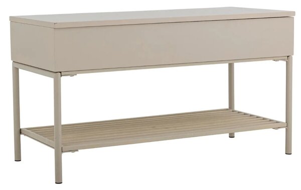 Bloomingville Béžová lakováná lavice Aveline 80 cm s úložným prostorem