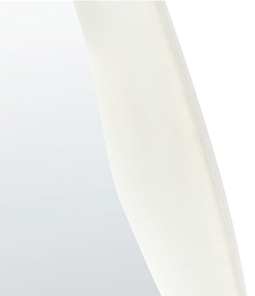 Zrcadlo REIGNY 57 cm 160 cm Umělý samet Bílá