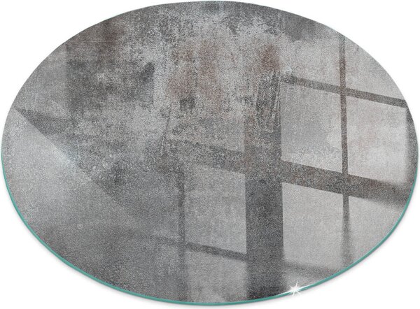 Sklenný podlahový panel pro Fi 100 cm - Sklenný krbový panel - Sklenný krbový panel - Ochranné sklo - Ochranný panel proti jiskrám - Sklenný podlahový panel proti ohni - Tepelná ochrana - Ochrana podlahy ze skla - Surová povrchová struktura