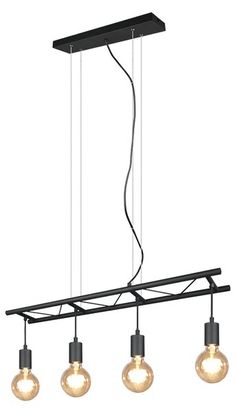 TRIO R30644002 LADDER závěsné svítidlo 4xE27 černá