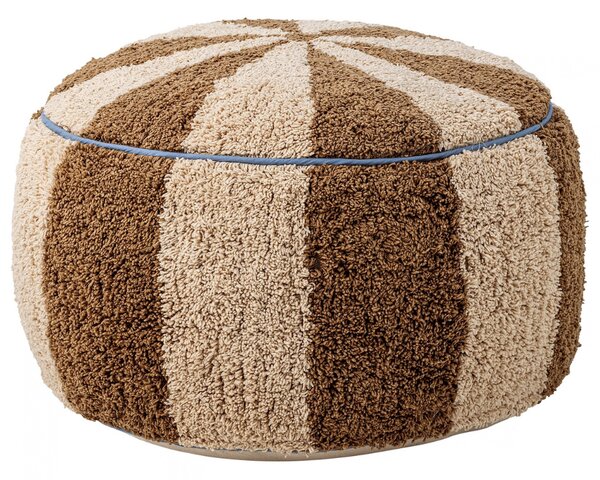 Bloomingville Béžovo-hnědý bavlněný puf Charoline 44 cm