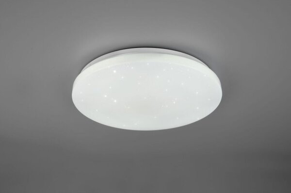 TRIO R62381100 KIRA stropní svítidlo LED D380mm 18W/2000lm 3000-6000K bílá, RGB, stmívatelné, dálkový ovladač, starlight efekt