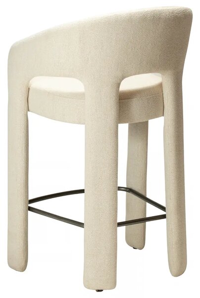 ​​​​​Dan-Form Krémově bílá bouclé barová židle Splendor 67 cm