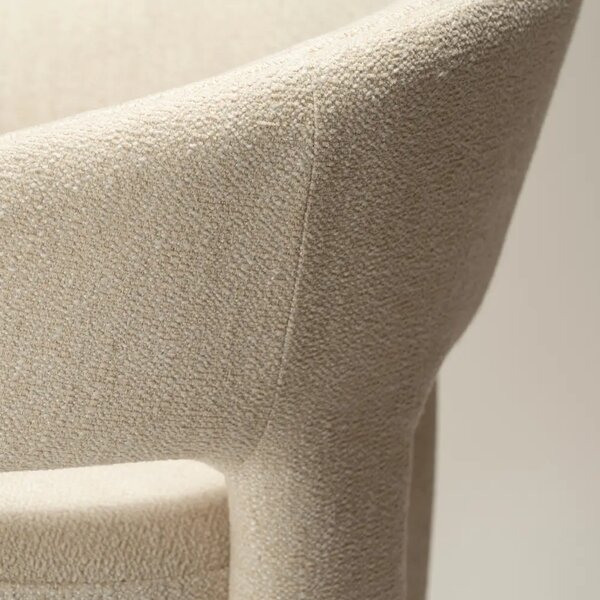​​​​​Dan-Form Krémově bílá bouclé barová židle Splendor 67 cm